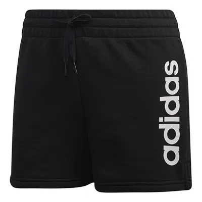 Adidas Originals (wmns) Adidas Essentials Linear Logo Shorts 'black White'