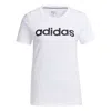 Adidas Originals (wmns) Adidas Essentials Linear T-shirt 'white Black'