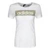 Adidas Originals (wmns) Adidas Essentials Logo T-shirt Asia Sizing 'white Gold'