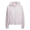 Adidas Originals (wmns) Adidas Essentials Repeat Logo Loose Fit Windbreaker 'pink' In White