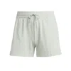Adidas Originals (wmns) Adidas Essentials Slim 3-stripes Shorts 'green' In Gray