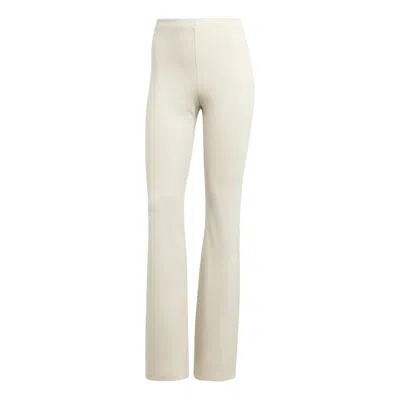 Adidas Originals (wmns) Adidas Essentials Small Logo Flared Leggings 'beige White'
