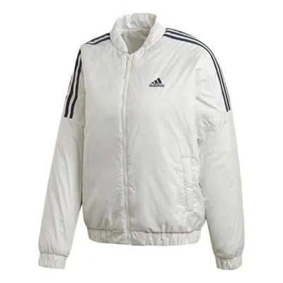 Adidas Originals (wmns) Adidas Essentials Thermal Bomber Jacket Asia Sizing 'grey' In Multi