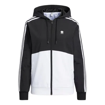 Adidas Originals (wmns) Adidas Essentials Woven Jacket 'black White'