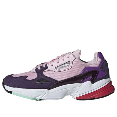 Adidas Originals (wmns) Adidas Falcon 'clear Pink Purple' In White