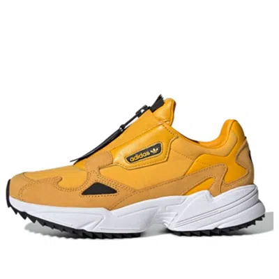 Adidas Originals (wmns) Adidas Falcon Zip 'active Gold' In White