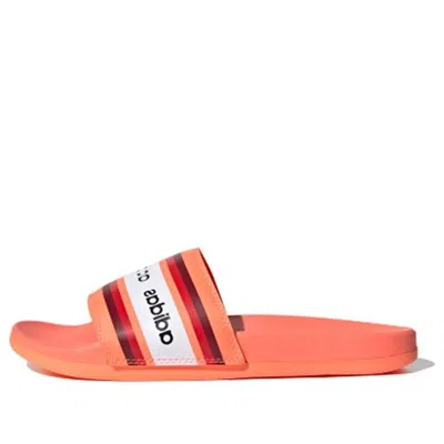 Adidas Originals (wmns) Adidas Farm Rio X Adilette Comfort Slides 'signal Coral'