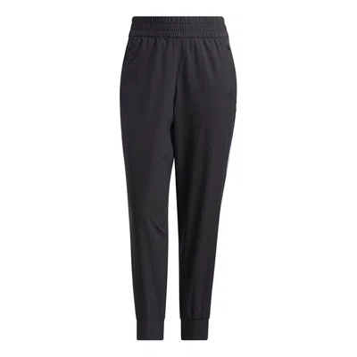 Adidas Originals (wmns) Adidas Fi Pt Woven Athleisure Casual Sports Side Stripe Bundle Feet Long Pants/trousers Black In Blue