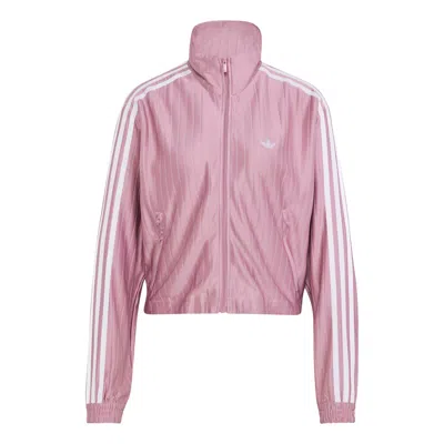 Adidas Originals (wmns) Adidas Firebird Pinstripe Track Jacket Asia Sizing 'magic Mauve Silver Metallic'