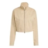 Adidas Originals (wmns) Adidas Firebird Twill Crop Track Jacket 'beige' In Neutral