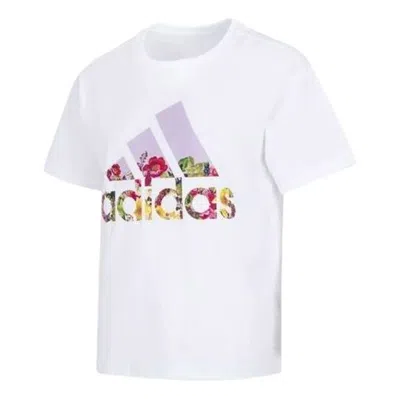 Adidas Originals (wmns) Adidas Flower Graphic T-shirt 'white Pink'