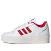 Adidas Originals (wmns) Adidas Forum Bonega 'allover Debossed Trefoils - White Scarlet' In White