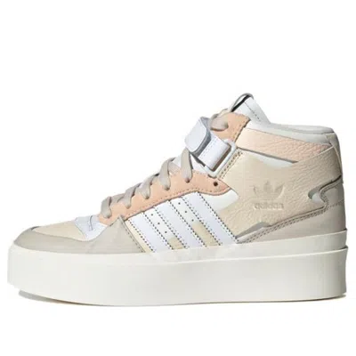 Adidas Originals (wmns) Adidas Forum Bonega Mid Shoes 'cloud White / Bliss Orange' In Multi