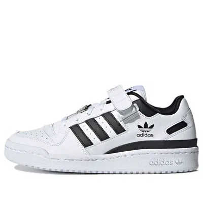 Adidas Originals Forum Low Shoes Woman Sneakers White Size 4 Soft Leather In White/black