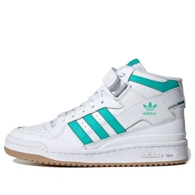 Adidas Originals (wmns) Adidas Forum Mid 'white Mint Rush' In Multi