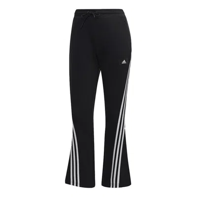 Adidas Originals (wmns) Adidas Future Icon 3-stripe Flare Pants Asia Sizing 'black White' In Multi