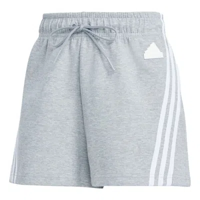 Adidas Originals (wmns) Adidas Future Icons 3-stripes Shorts Asia Sizing 'grey' In Gray