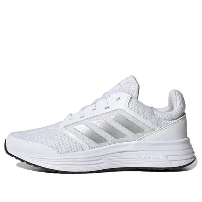 Adidas Originals (wmns) Adidas Galaxy 5 Cloud 'white Matte Silve' In Multi