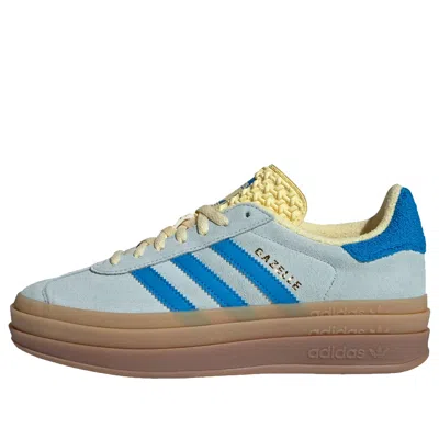 ADIDAS ORIGINALS (WMNS) ADIDAS GAZELLE BOLD 'ALMOST BLUE YELLOW'