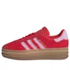 Adidas Originals (wmns) Adidas Gazelle Bold 'better Scarlet Bliss Lilac' In Red