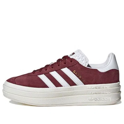 Adidas Originals (wmns) Adidas Gazelle Bold 'shadow Red White' In Brown