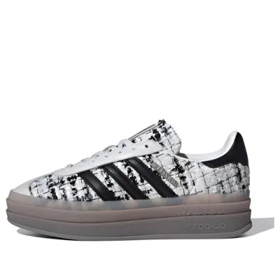 Adidas Originals (wmns) Adidas Gazelle Bold 'tweed White Gum' In Gray
