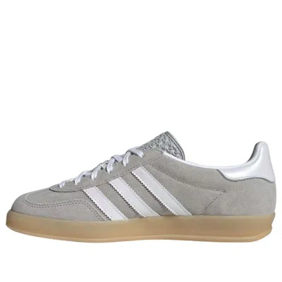 Adidas Originals (wmns) Adidas Gazelle Indoor 'grey White Gum' In Multi