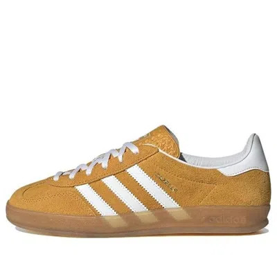Adidas Originals (wmns) Adidas Gazelle Indoor 'orange Peel Gum' In Yellow