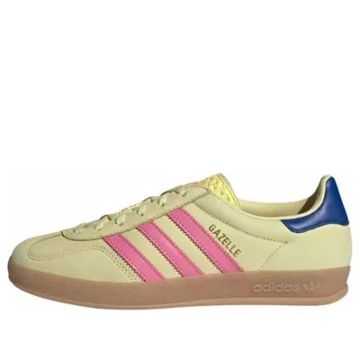 Adidas Originals (wmns) Adidas Gazelle Indoor 'powder Yellow Lucid Pink'