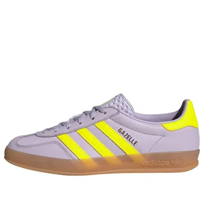 Adidas Originals (wmns) Adidas Gazelle Indoor 'silver Dawn Solar Yellow' In Multi