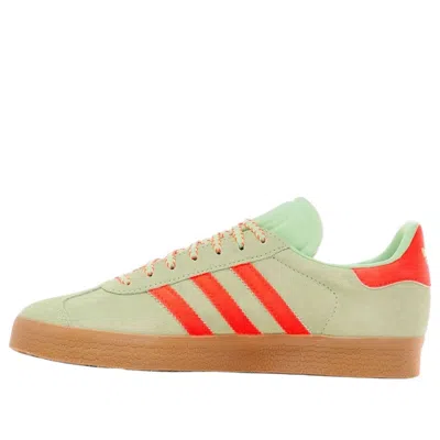 Adidas Originals (wmns) Adidas Gazelle 'semi Green Spark Solar Orange Gum' In Multi