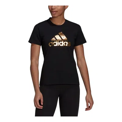 Adidas Originals (wmns) Adidas Gfx Tee Ss2 Leisure Sports Short Sleeve Black