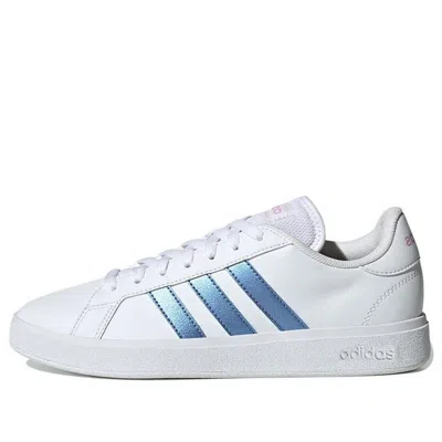 Adidas Originals (wmns) Adidas Grand Court 2.0 'white Metallic Blue'