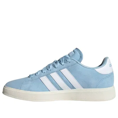 Adidas Originals (wmns) Adidas Grand Court Base 00s 'clear Sky White' In Blue