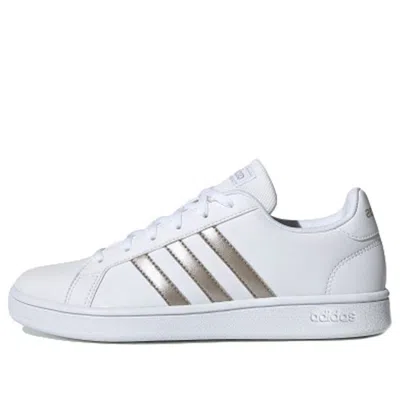 Adidas Originals (wmns) Adidas Grand Court Base 'white Platinum Metallic'