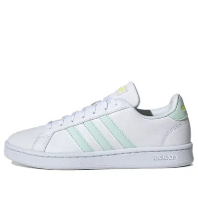 Adidas Originals (wmns) Adidas Grand Court 'white Dash Green' In Multi