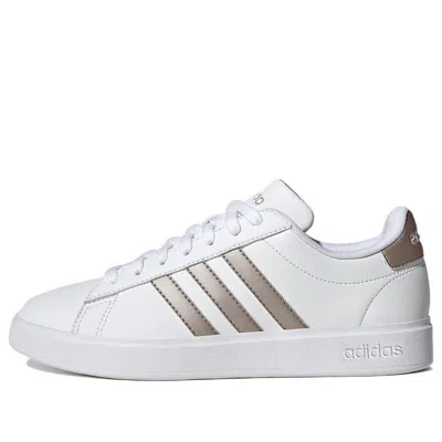 Adidas Originals (wmns) Adidas Grand Court 'white Platinum Metallic' In Multi