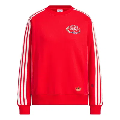 Adidas Originals (wmns) Adidas Graphic Sweatshirt 'cny' In Red