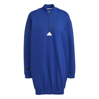 Adidas Originals (wmns) Adidas Half-zip Sweater Dress 'blue'