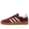 Adidas Originals + Sporty & Rich Handball Spezial Leather-trimmed Suede Sneakers In Red