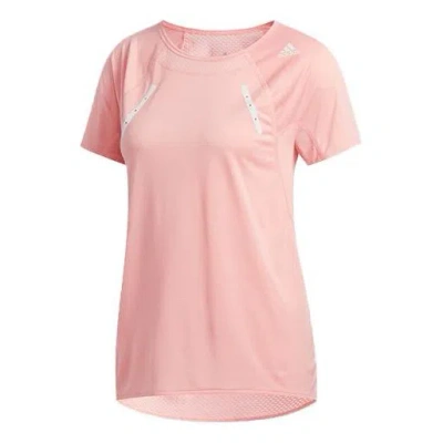 Adidas Originals (wmns) Adidas Heat.rdy Tee Running Sports Short Sleeve Pink