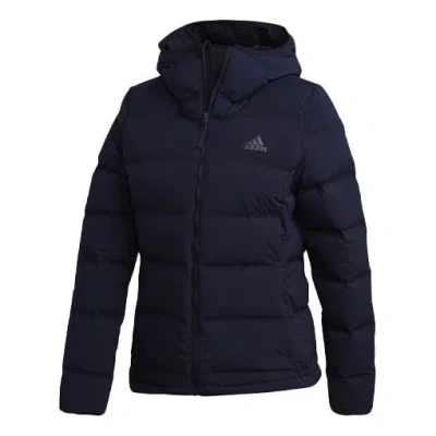 Adidas Originals (wmns) Adidas Helionic Relaxed Fit Down 'navy Blue' In Black