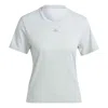 Adidas Originals (wmns) Adidas Hiit Heat.rdy Sweat-conceal Logo T-shirt 'grey' In Gray