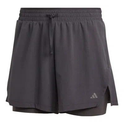 Adidas Originals (wmns) Adidas Hiit Heat.rdy Two-in-one Shorts 'black'