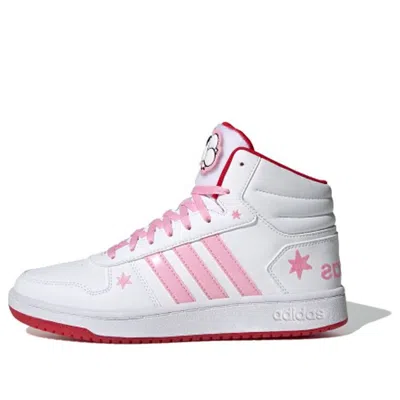 Adidas Originals (wmns) Adidas Hoops 2.0 Mid 'white Pink'