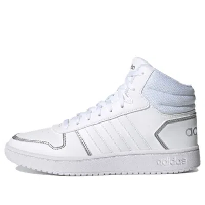 Adidas Originals (wmns) Adidas Hoops 2.0 Mid 'white Silver Metallic'
