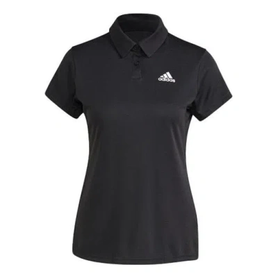 Adidas Originals (wmns) Adidas H.rdy Polo W Tennis Sports Training Black Polo Shirt