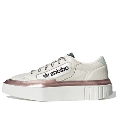 Adidas Originals (wmns) Adidas Hypersleek 'off White Copper Metallic' In Brown