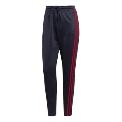 Adidas Originals (wmns) Adidas Id 3-stripes Snap Pants 'black Red' In Multi