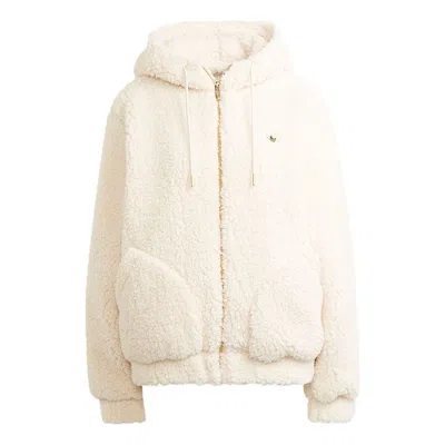 Adidas Originals (wmns) Adidas Jacket Asia Sizing 'white' In Neutral